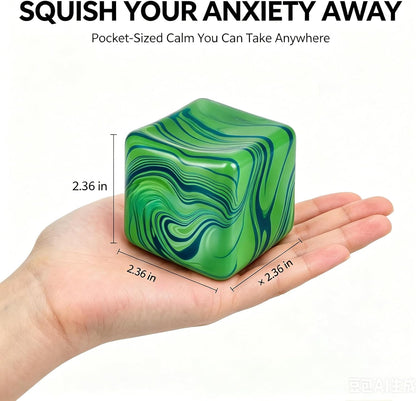 1 Pack Fidget Toys Squishy Stress Cube, Stress Balls for Kids Adults Squishies Stress Relief, Sugar Sensory Toys for Kids with Autism, Fidgets for Classroom Prize Toys