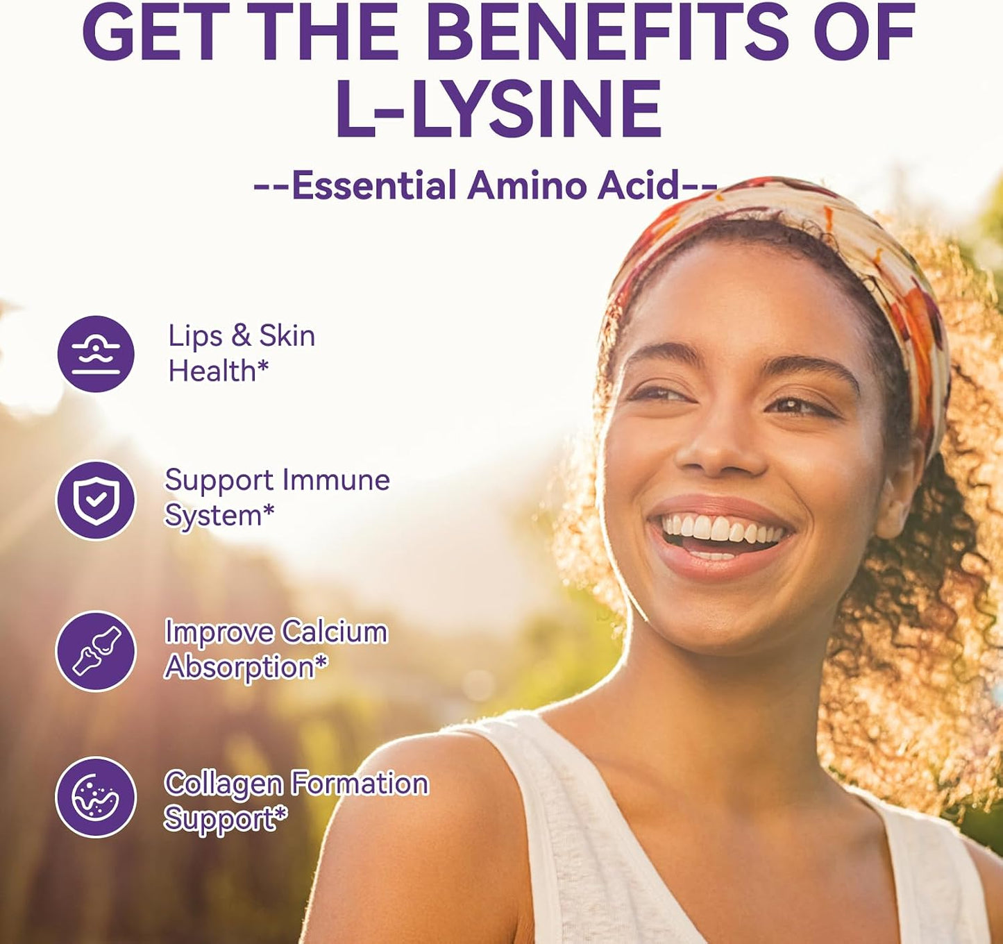 L-Lysine 1000Mg Gummies - Chewable Lysine Supplement for Adults