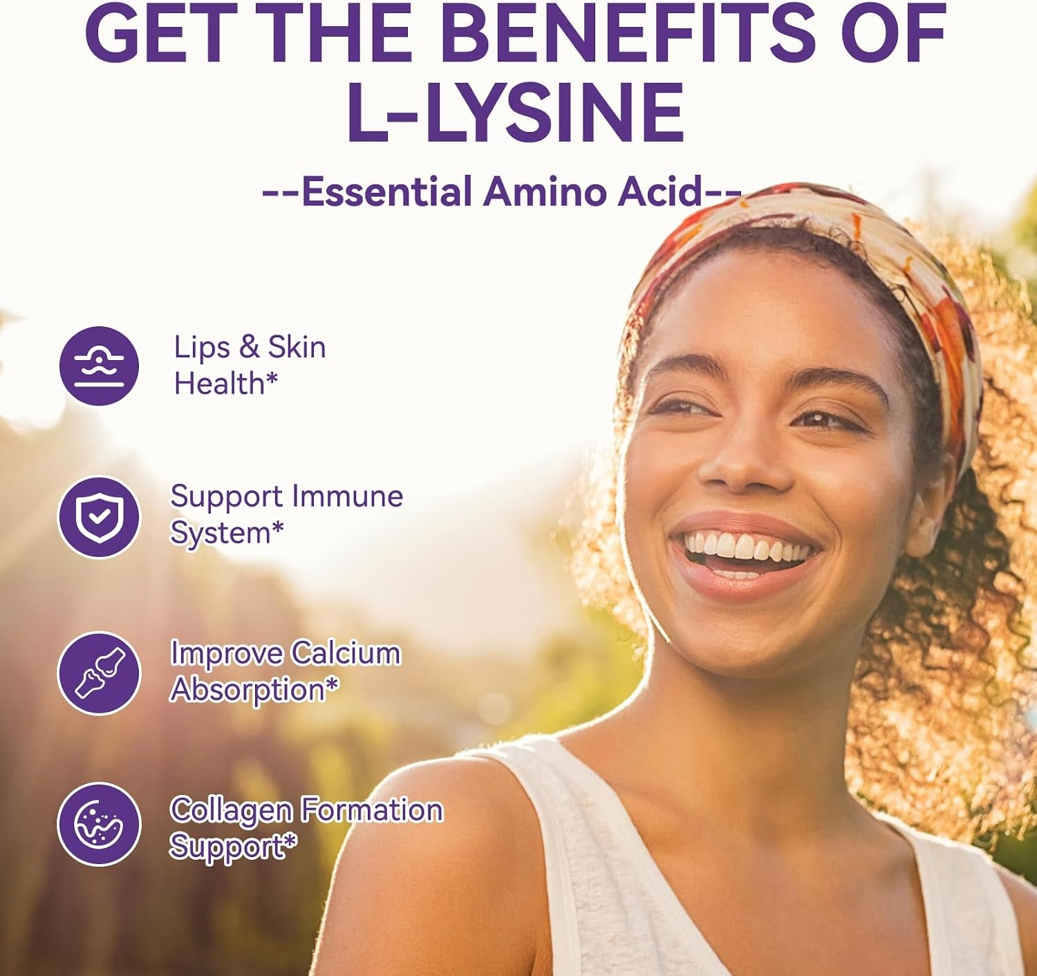 L-Lysine 1000Mg Gummies - Chewable Lysine Supplement for Adults