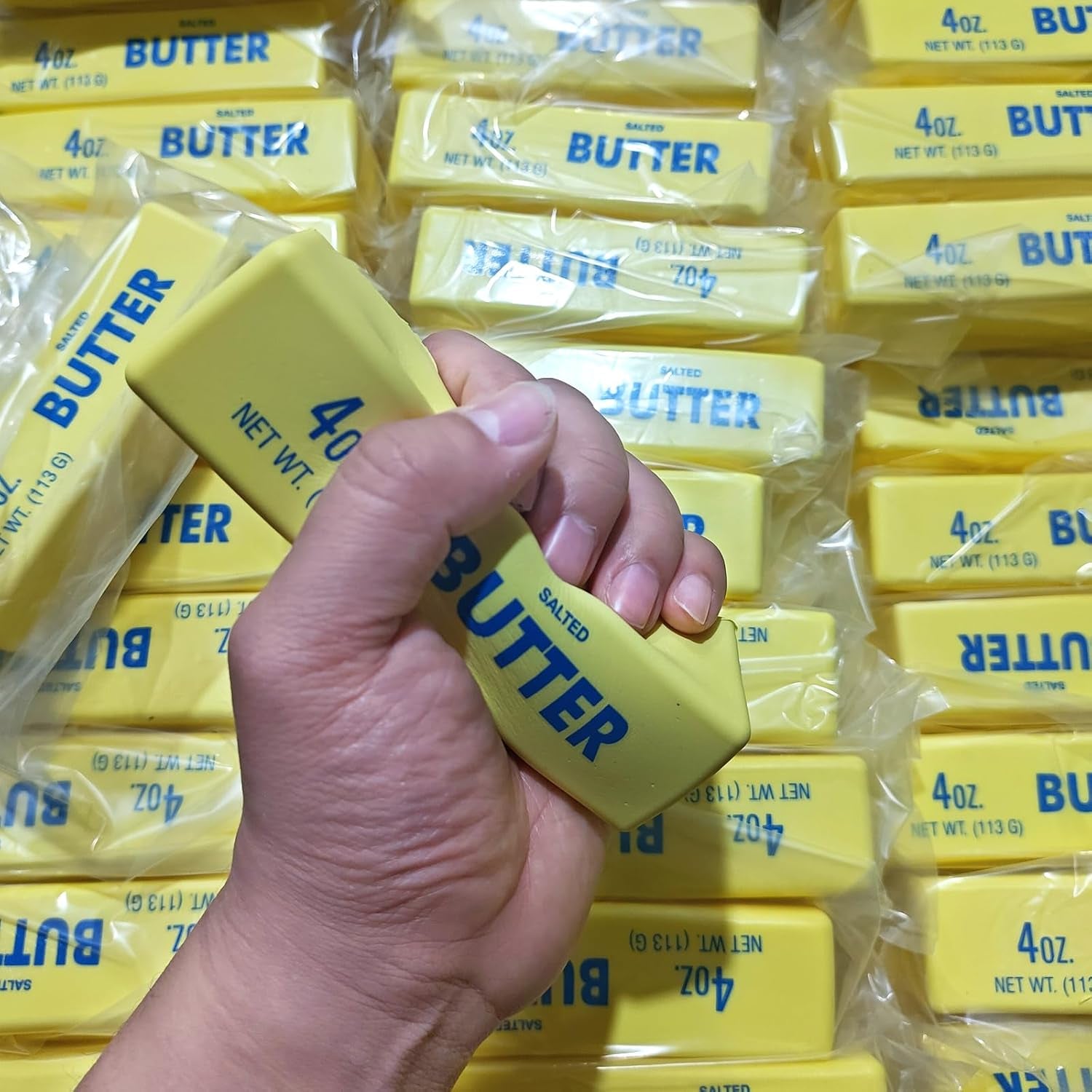 Butter Squishy- Slow Rising Fidget Toys, Novelty Stress Relief Butter Squeeze Toy for Adults & Kids, Party Favors Gift Sensory Toy (1 PC)