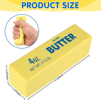 Butter Squishy- Slow Rising Fidget Toys, Novelty Stress Relief Butter Squeeze Toy for Adults & Kids, Party Favors Gift Sensory Toy (1 PC)