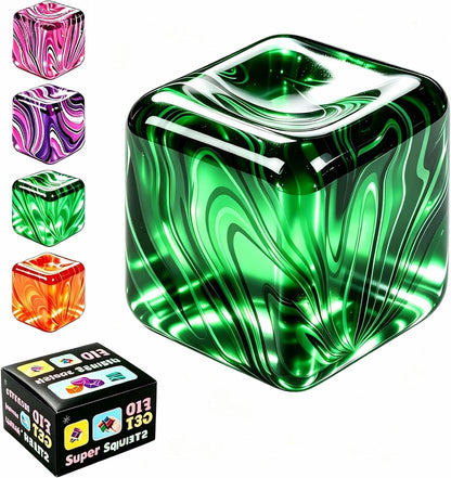 1 Pack Fidget Toys Squishy Stress Cube, Stress Balls for Kids Adults Squishies Stress Relief, Sugar Sensory Toys for Kids with Autism, Fidgets for Classroom Prize Toys